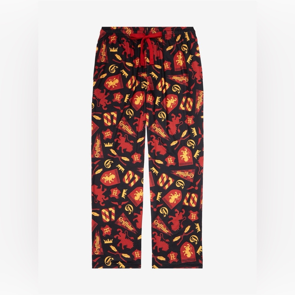 Harry Potter Gryffindor Quidditch Allover Print Sleep Pants - BoxLunch Exclusive